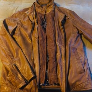 Men’s Danier Leather Jacket with Vest